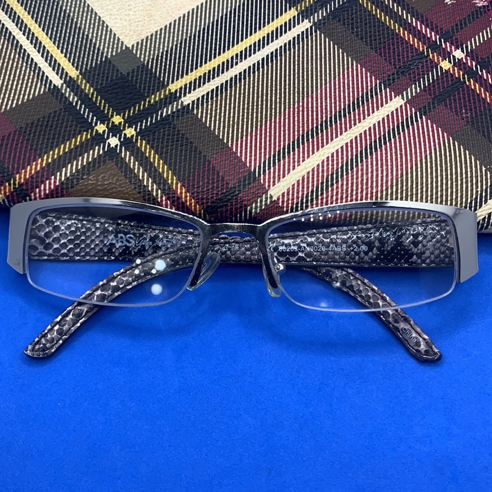 ABS by Allen Schwartz Designer Reading‎ Glasses E6023 ANOo20- 4ABS +.200